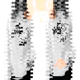 Mouton Dit Mäh Humour Mouton Women Sweatshirt - Cadeauxyz