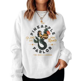 The Pineapple Parlor Tiki Bar Women Sweatshirt - Monsterry CA