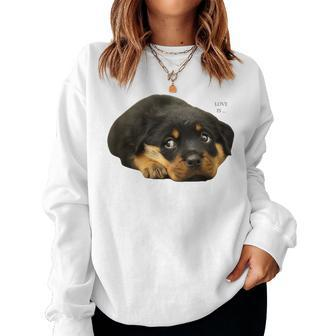 Rottweiler Rottie Mama Hund Papa Liebe Haustier Sweatshirt Frauen - Geschenkecke