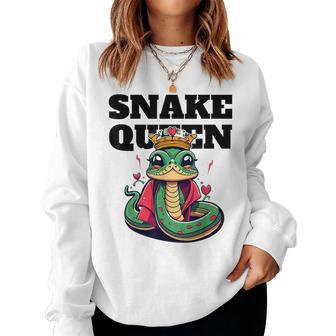 Snake Queen Girls Snake Lover Snake Women Sweatshirt - Monsterry DE