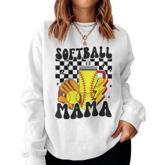Softball Mama Softball Lover Softball Mom Women Sweatshirt - Monsterry