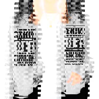 Straight Outta Eighth Grade Class 2024 8Th Grade Graduation Women Sweatshirt | Mazezy