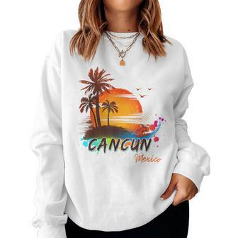 Summer Vacation Cancun Mexico Beach Kid Women Sweatshirt - Monsterry AU