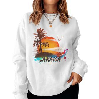 Summer Vacation Jamaica Beach Tropical Kid Women Sweatshirt - Seseable