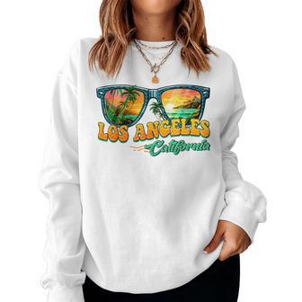 Summer Vacation Sunglasses Los Angeles California Women Women Sweatshirt - Monsterry UK