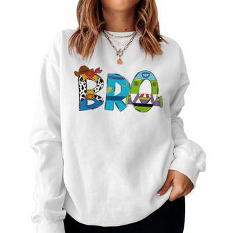 Toy Story Mama Boy Mom Bro Brother Mother's Day Women Sweatshirt - Seseable