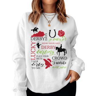 Vintage It's Derby 150 Yall Talk Derby To Me Horse Racing Women Sweatshirt | Mazezy