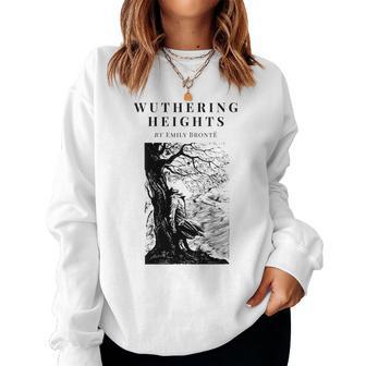 Wuthering Heights By Emily Bronte Vintage Book Cover Women Sweatshirt - Thegiftio UK