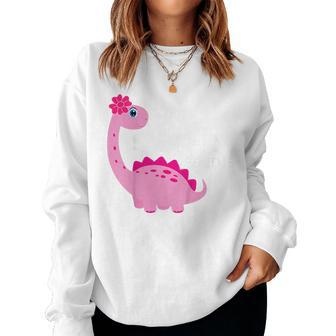 Youth Big Sister Saurus Cute Dinosaur Pregnancy Announcement Women Sweatshirt - Thegiftio UK