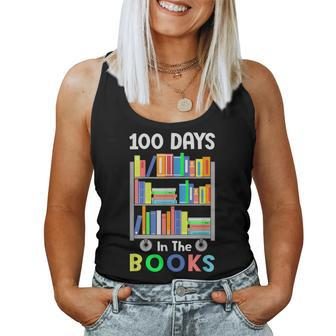 100 Days In The Books Reading Librarian Teacher Student Women Tank Top - Monsterry UK