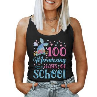 100 Days School Mermaid Girl 100 Mermazing Days Of School Women Tank Top - Seseable