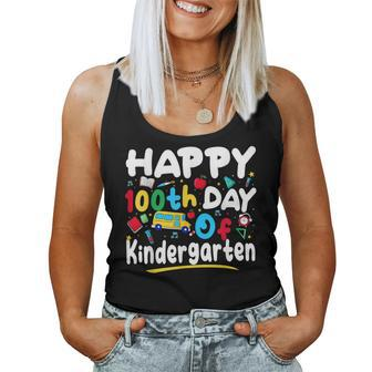 100 Days Of School Teacher 100Th Day Of Kindergarten Women Tank Top - Seseable