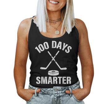 100 Days Smarter School Hockey Sport Teacher Student Women Tank Top - Monsterry
