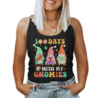 100Th Day Of School Gnome Teacher Student 100 Days Smarter Women Tank Top - Seseable