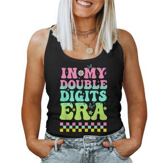 10Th Birthday Girl 10 Year Old In My Double Digits Era Women Tank Top - Seseable