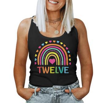 12 Years Old Rainbow 12Th Birthday For Girls Boys Bday Women Tank Top - Monsterry UK