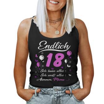 18Th Birthday Girl Endlich 18 Ich Kann Alles Tank Top Frauen - Geschenkecke