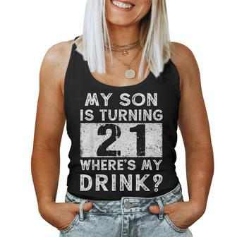 21St Birthday Dad Mom 21 Year Old Son Matching Family Women Tank Top - Seseable