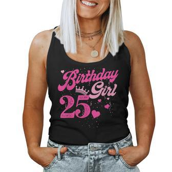 25Th Birthday Girl Crown 25 Years Old Bday Women Tank Top | Seseable CA