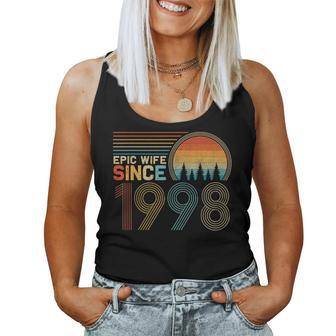 26Th Wedding Anniversary For Her Epic Wife Since 1998 Women Tank Top - Monsterry