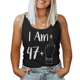 I Am 47 Plus 1 Middle Finger For A 48Th 48 Years Old Women Tank Top - Seseable