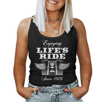 47 Year Old Motorcyclist Motorcycle Lover 1976 47Th Birthday Women Tank Top - Monsterry