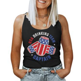 4Th Of July Beer Can Flag Usa Drinking Team Women Tank Top - Monsterry UK
