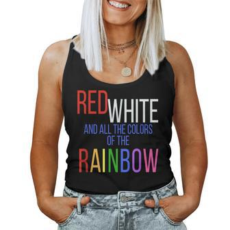 4Th Of July Gay Pride Rainbow America Equal Rights Women Tank Top - Monsterry UK