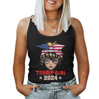 4Th Of July Trump 45 47 Trump Girl 2024 Women Tank Top - Thegiftio UK