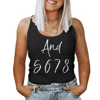 And 5 6 7 8 Cute Music Teacher Dance Teaching Musical Women Tank Top - Monsterry