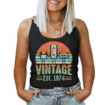 50 Geburtstag Papa Mamaintage 1974 Kassettenband 50 Jahre Tank Top Frauen - Geschenkecke