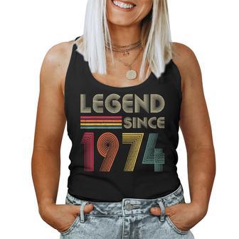 50Th Birthday Man Woman 50 Years Old 1974 Women Tank Top - Thegiftio UK