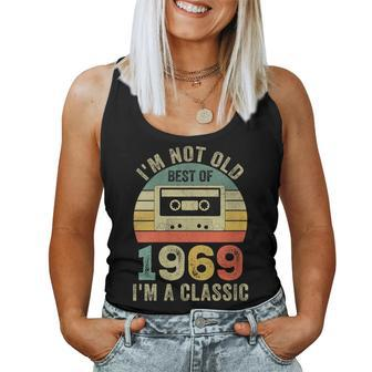 55 Year Old Vintage 1969 55Th Birthday Cassette Tape Women Tank Top - Monsterry