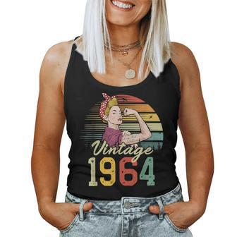 60 Year Old Limited Edition 1964 Vintage 60Th Birthday Women Women Tank Top - Thegiftio UK
