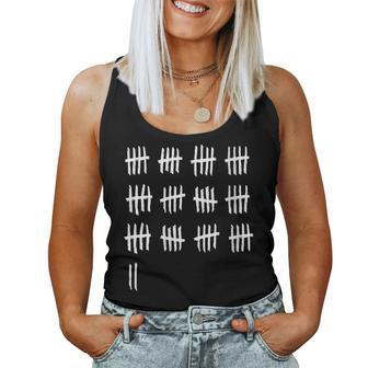 62Nd Birthday Outfit 62 Years Old Tally Marks Anniversary Women Tank Top - Monsterry AU