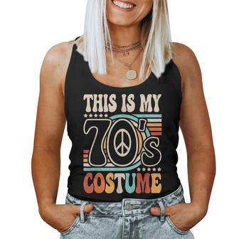 This Is My 70'S Costume 70S Party Outfit Groovy Hippie Disco Women Tank Top - Monsterry DE