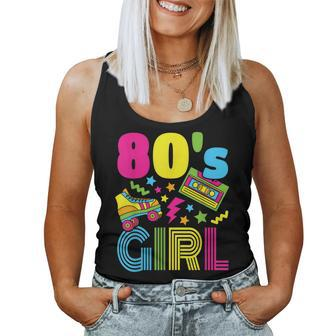 80S Girl 1980S Theme Party 80S Costume Outfit Girls Women Tank Top - Seseable