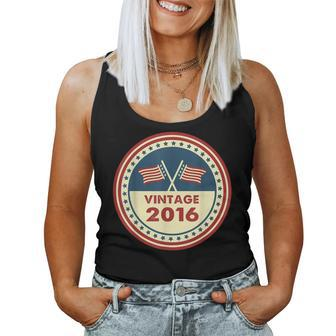9 Years Old Vintage 2016 9Th Birthday Decoration Women Women Tank Top - Monsterry