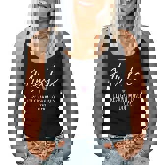 Abuela Like A Grandma Only Cooler Heart Mother's Day Abuela Women Tank Top | Mazezy