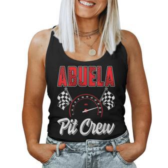 Abuela Pit Crew Race Car Birthday Party Racing Family Women Tank Top - Monsterry CA
