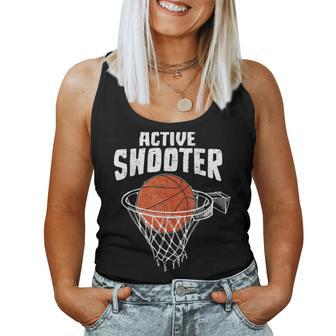 Active Shooter Basketball Lovers Basketball Player Women Tank Top - Monsterry DE