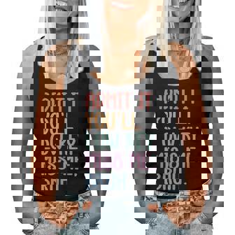 Admit It You'll Low Key Miss Me Summer Break Vacation Women Tank Top | Mazezy