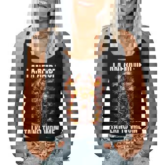 I Am Afraid Of Talking To Cringe Skeleton Women Tank Top - Thegiftio UK