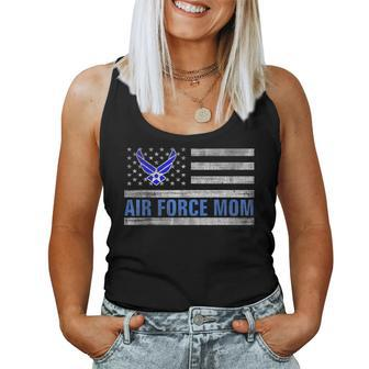 Air Force Mom With American Flag For Veteran Day Women Tank Top - Monsterry