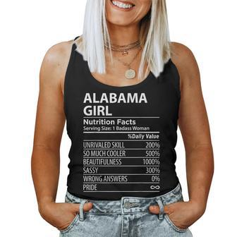 Alabama Girl Nutrition Facts Al Pride Women Tank Top - Monsterry UK