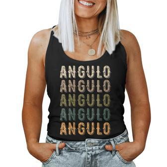 Angulo Personalized Reunion Matching Family Name Women Tank Top - Seseable