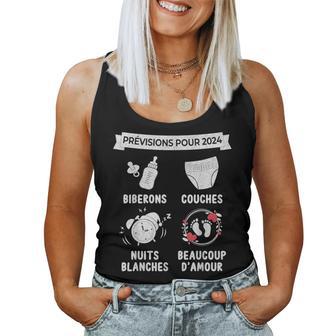 Annonce Grossesse Idée Cadeau Bientôt Futur Papa Maman 2024 Tank Top Frauen - Geschenkecke