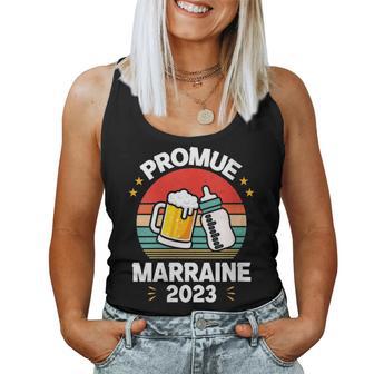 Annonce Grossesse Tata Originale Marraine Future Tata 2023 Avec Col En V Women Tank Top - Cadeauxyz