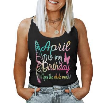 April Birthday For April Is My Birthday For Girl Women Tank Top | Mazezy