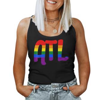 Atl Atlanta Gay Pride Rainbow Flag Women Tank Top - Monsterry CA